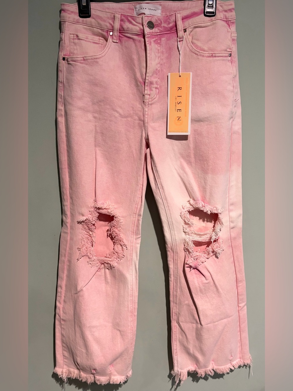 Risen Jeans Acid Pink High Rise